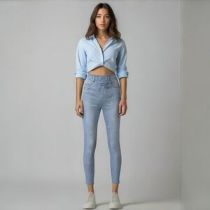 SPANX High Waist Skinny Jeans in Vintage Wash: Sculpting Size S - Timeless Style